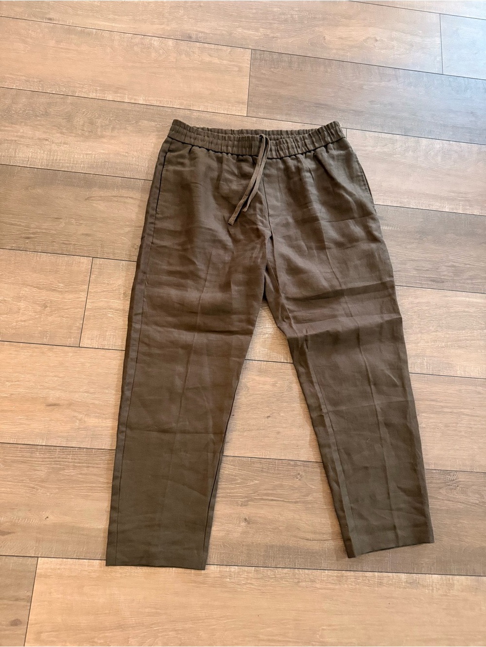 Frank & Oak Olive Drawstring Chinos